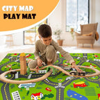 Non-Slip Town City Road Map Playmat - Image 4