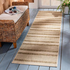 SAFAVIEH Courtyard Collection 2'3" x 8' Brown/Bone CY6062 Stripe by Unknown