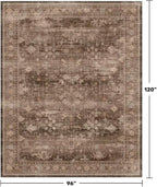 Hazo Haus Boho Taupe Brown Living Room Rug 8x10 - Image 2