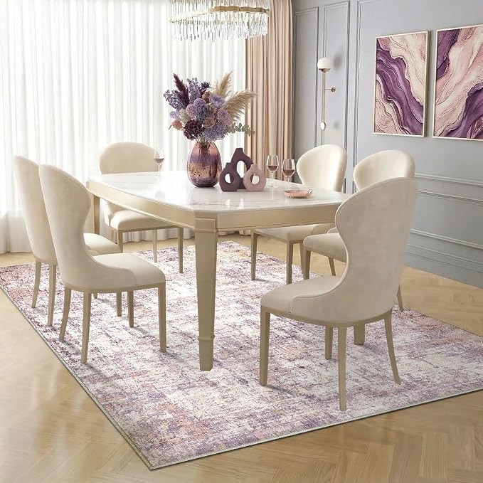 6x9 Area Rugs Washable Living Room Rug-No Slip Soft Carpets Modern Abstract - Image 7