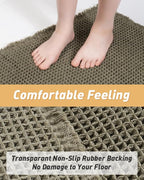 AMOAMI Upgraded Waffle Runner Rug Super Absorbent Non Slip Bath Mats - Image 3