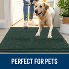 OLANLY Dog Door Mat for Muddy Paws 24x16, Ultra Absorbent Chenille Mud Doormat - Image 6