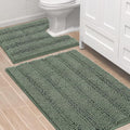 H.VERSAILTEX Bathroom Rugs Bath Rug Set 2 Piece Bathroom Contour Rug Toilet Mat by HVERSAILTEX