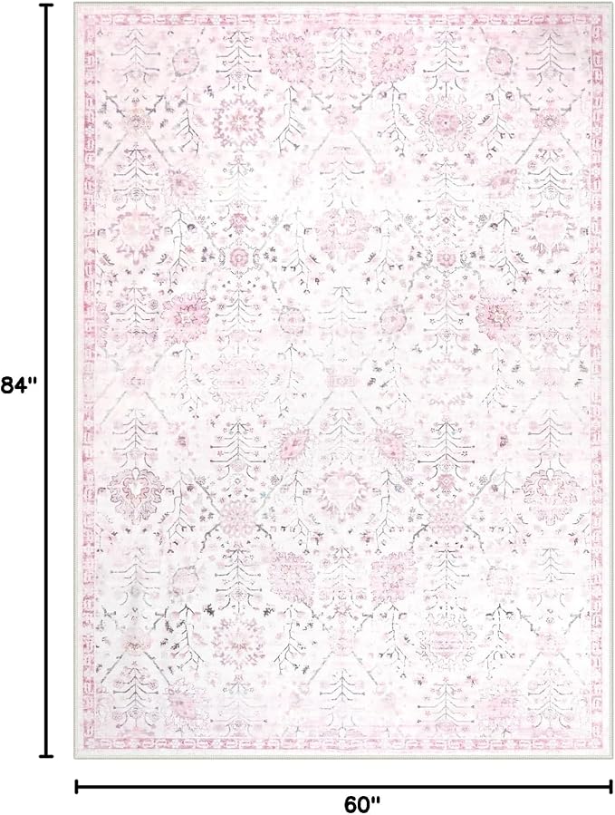 Lahome Flavie Nursery Rug 5x7, Soft Kids Rugs - Image 2