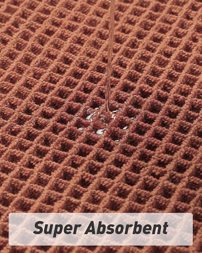 Upgraded Waffle Runner Rug Super Absorbent Non Slip Bath Mats - Image 2