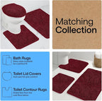 GORILLA GRIP Plush Absorbent Shaggy Chenille Bath Rug Mat - Image 8