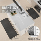 SUMLANS Kitchen Mat Set of 2 PCS, Cushioned Non Slip Rugs - Image 2