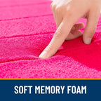 OLANLY Memory Foam Long Bathroom Rugs Runner 70x24, Super Soft Absorbent Bath - Image 5
