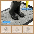 GORILLA GRIP 100% Waterproof All-Season WeatherMAX Doormat, US Designed Natural - Image 5