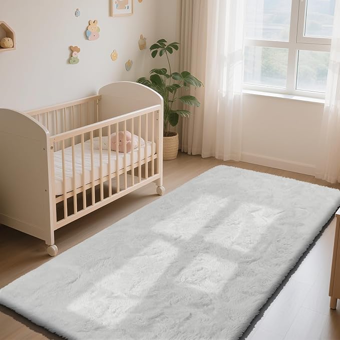 Soft Runner Rugs for Bedroom, Bedside Rug for Living Room Bedroom Room Home - Image 3