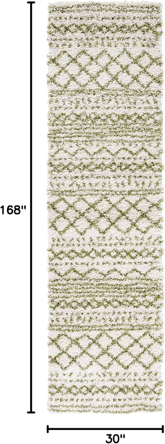 SAFAVIEH Arizona Shag Collection Runner Rug - Image 2