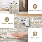 Vaukki Boho Kitchen Rug Sets 3 Pieces, Washable Kitchen Mats - Image 6