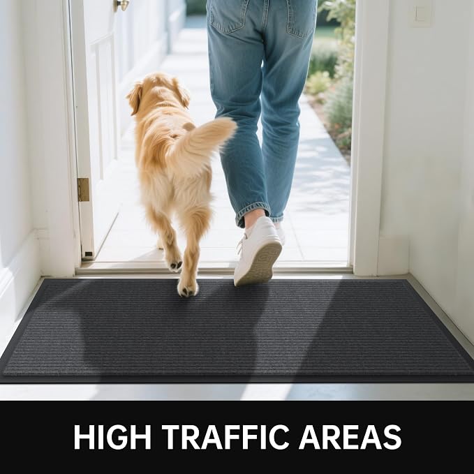 Front Door Mat, Commercial Door Mats Entrance, Low Profile Welcome Mats Non-Slip - Image 7