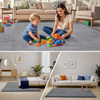 ACOMOPACK Baby Play Mat for Floor, 1.3" Thick Memory Foam Area Rug for Living - Image 6