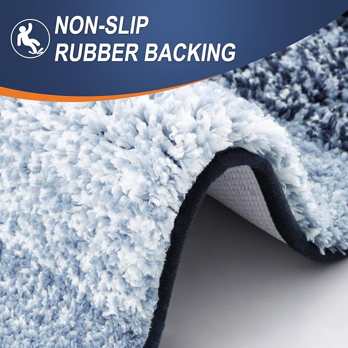 OLANLY Small Bathroom Rugs Mat 24x16, Extra Soft Absorbent Microfiber Bath Rugs - Image 5