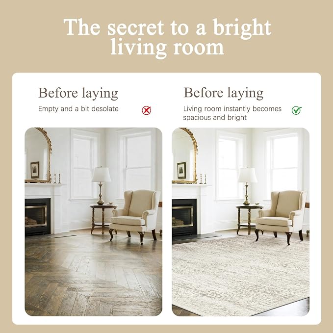 Srugn Washable Rugs 8x10 Area Rugs - Image 7