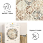 Lahome Moroccan Trellis Entryway Rug, 2x3 Kitchen Rugs Non Slip Washable - Image 4