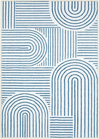 Lahome Abstract Washable Rugs, 4x6 Blue Rug - Image 6
