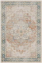 Rugxara 8X10 Orange Boho Rug, Large Washable Area Rugs - Image 5