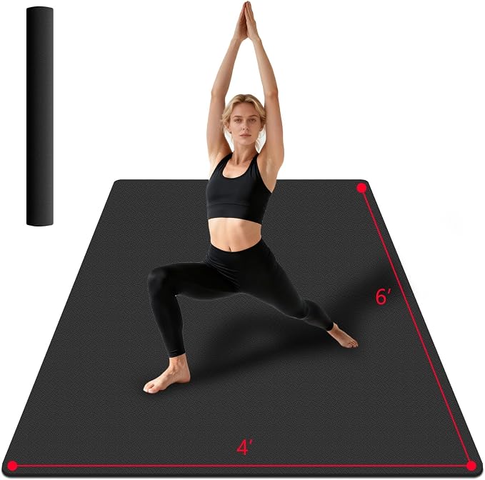 VTORY Extra Large Yoga Mat Thick Exercise Mat by MadeHomeFitnessEasily