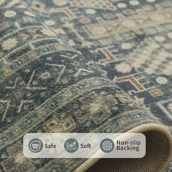 Rugxara 9x12 Washable Area Rugs - Image 6