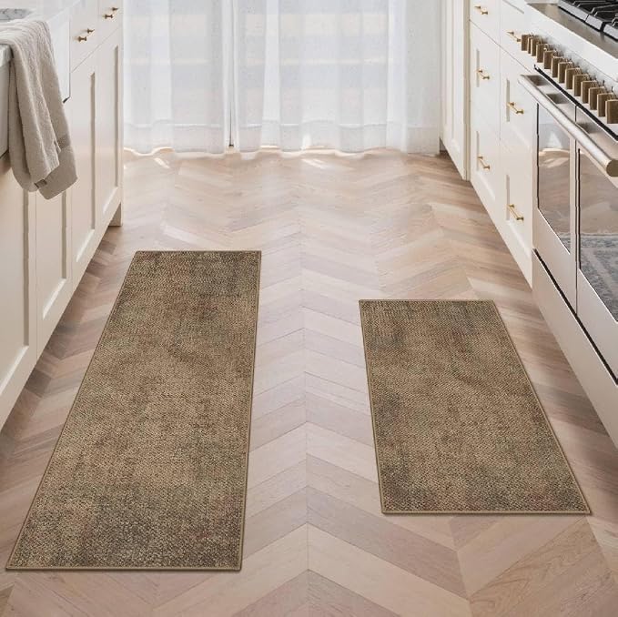 GENIMO Kitchen Mats for Floor 2PCS, Washable Absorbent Runner Rugs for Kitchen - Image 4