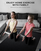 HAPBEAR Large Exercise Mat-7'x5'/6'x8'/6'x9'/6'x10'/6'x12'x8mm, Ultra Durable - Image 7