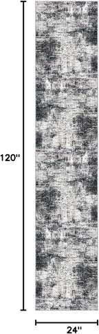 IOHOUZE Abstract Runner Rug 2x10 Ft Washable Runners - Image 2