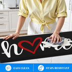 HappyTrends Kitchen Mat Cushioned Anti-Fatigue Rug Non-Slip Kitchen Rugs Stain - Image 4