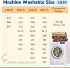 Area Rug 5x7 Rug Machine Washable Non-Slip Low Pile Print Pattern Western Rug - Image 5