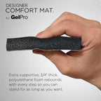 NewLife by GelPro Anti-Fatigue Designer Comfort Kitchen Floor Mat, Grasscloth - Image 3