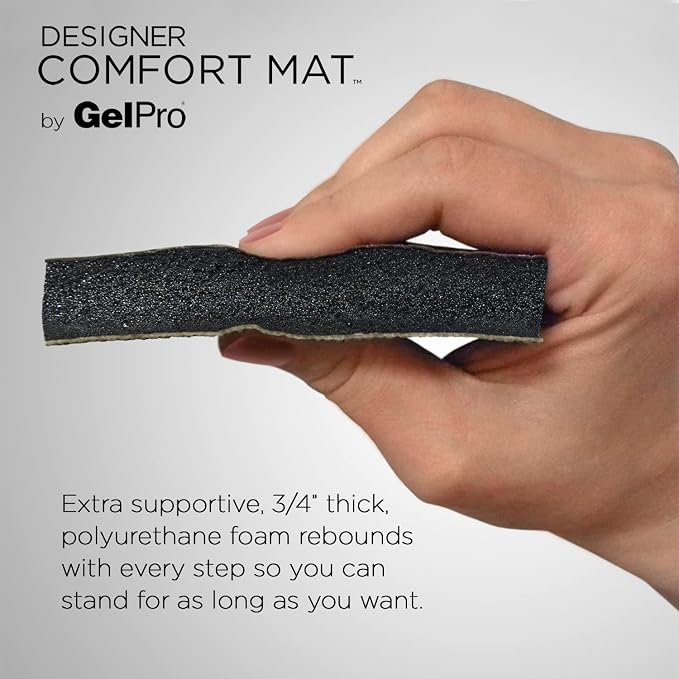 NewLife by GelPro Anti-Fatigue Designer Comfort Kitchen Floor Mat, Grasscloth - Image 3