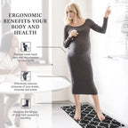 WISELIFE Anti-Fatigue Cushioned Kitchen Mat / Rug, 17.3"x 28", Non Slip Heavy - Image 6