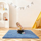3x5 Rugs for Bedroom, Small Fuzzy Shag Soft Non-Slip Carpet for Kids Girls and - Image 6