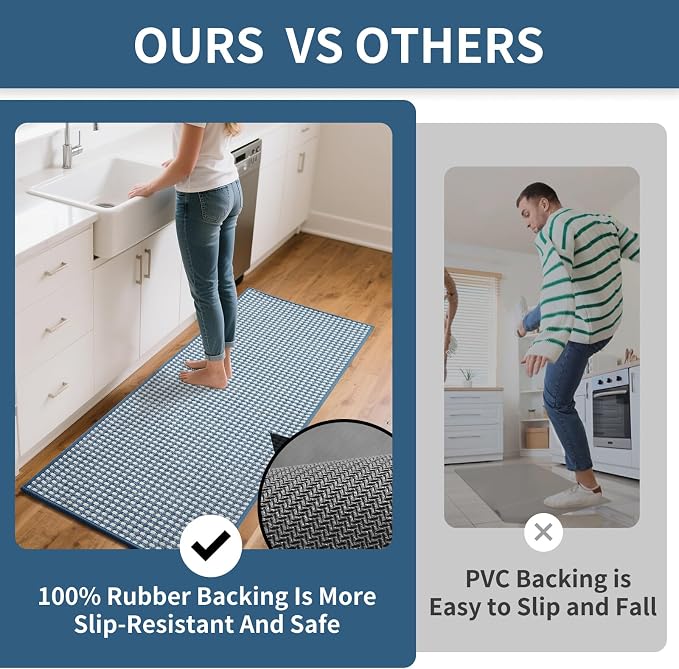 YDKGL Large Kitchen Runner Rugs Long Kitchen Mat Non Slip Washable, Super - Image 5