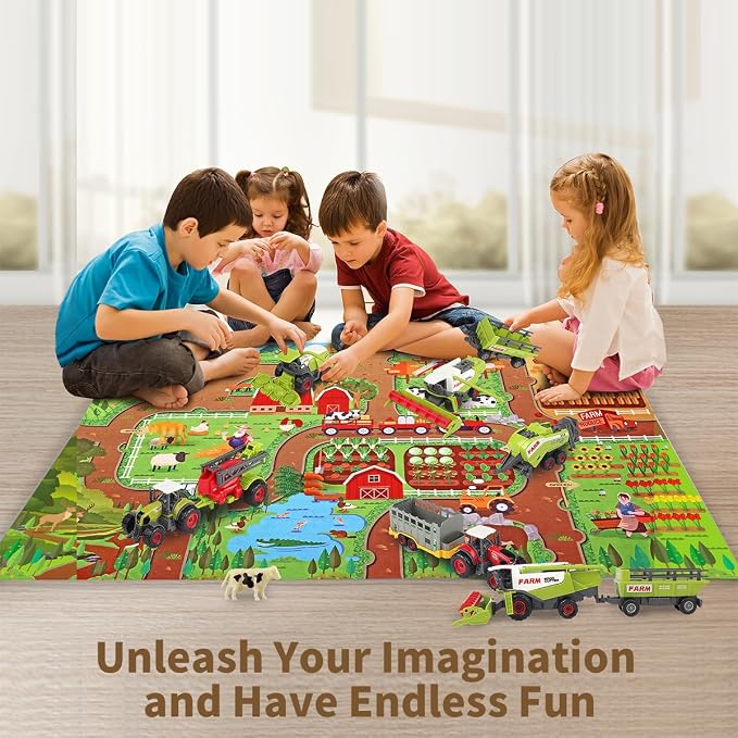Oriate Kids Toy Dream Mat Happy Farm Activity Playmat, Parent-Child Interaction - Image 2