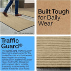 GORILLA GRIP Waterproof Traffic Guard Door Mat, 2 Pack Heavy Duty Entryway Mats - Image 3
