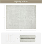Srugn Washable Rugs 8x10 Area Rugs - Image 2