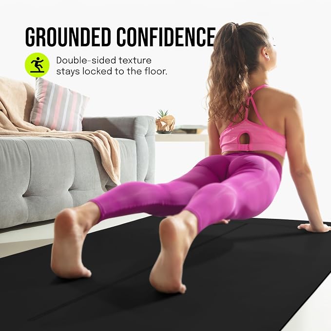 Gogokiwi Extra Wide Yoga Mat for Men Women Non Slip Fitness & Exercise Mat - Image 4