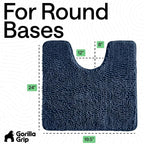 GORILLA GRIP Plush Absorbent Shaggy Chenille Bath Rug Mat - Image 2