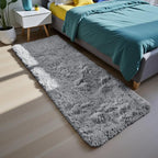 Soft Runner Rugs for Bedroom, Light Grey 2x6 Area Rugs Fluffy Rug Shag Area Rug by Yongyangjuxi