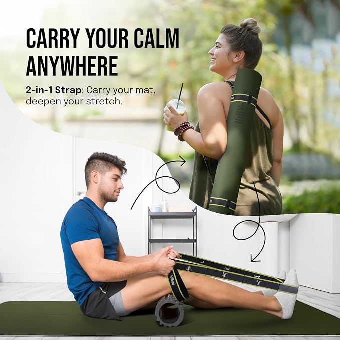 Gogokiwi Extra Wide Yoga Mat for Men Women Non Slip Fitness & Exercise Mat - Image 7
