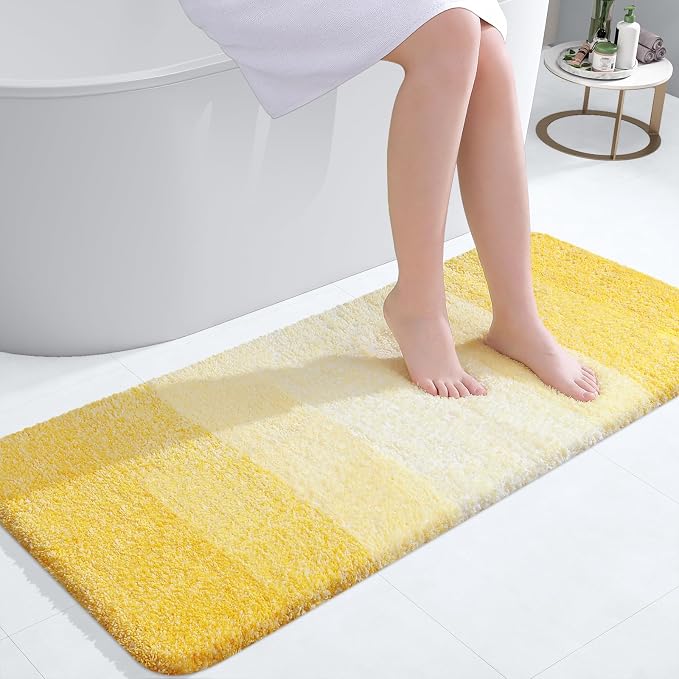 OLANLY Bathroom Runner Rugs Mat 47x20, Extra Soft Absorbent Microfiber Bath Rugs by OLANLY