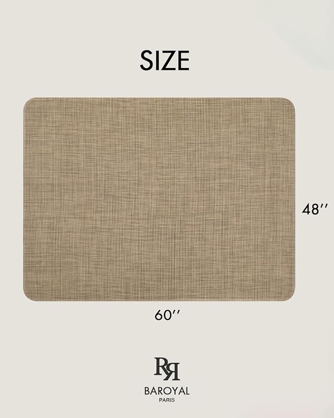 BARoyal Office Chair Mat for Hardwood Floor Under Desk Computer Rolling Chair - Image 6