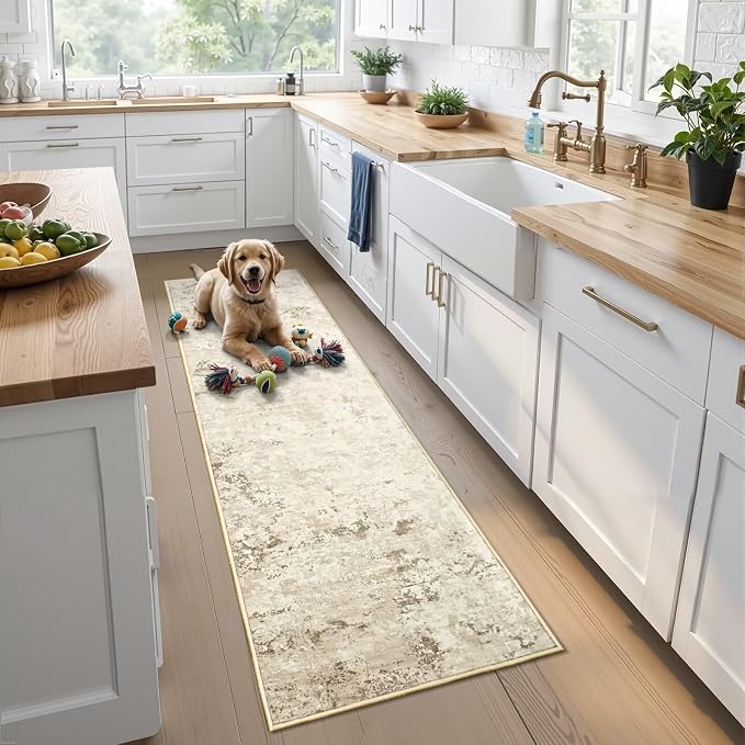 Toneed Entryway Runner Rug 2x6 for Hallway Kitchen, Washable Non-Slip Rug - Image 4