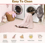 BESTSWEETIE Area Rug 8x10 Rug Machine Washable Non-Slip Low Pile Print Pattern - Image 3