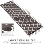 WISELIFE Kitchen Mat Cushioned Anti-Fatigue Kitchen Rug, 17.3"x 60", Non Slip - Image 2