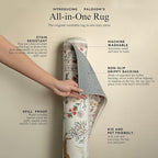 9x12 Area Rugs for Living Room: Washable Bedroom Rug Vintage Stain Resistant - Image 4