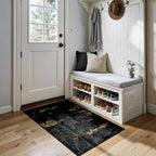 RELEANY Washable Area Rugs 2'x4' Non-Slip Modern Abstract Soft by RELEANY