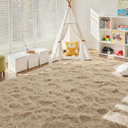 4x6 Ft Shag Beige Rugs for Bedroom Living Room, Ultra Soft Fluffy Furry Area - Image 4